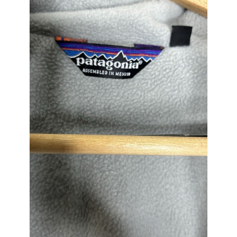 Vtg PATAGONIA Fleece Lined Winter Ski Bomber Jacket Full Zip Blue Youth 11/12 - Picture 8 of 15